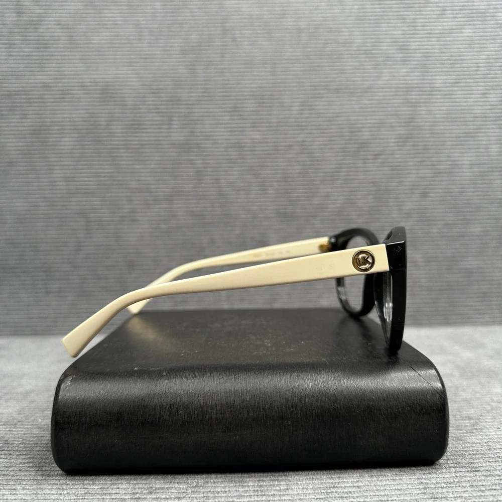 Michael Kors MK 6019 Champagne Beach Black Cream‎ Cat Eye Y2K Eyeglass 53-20-135